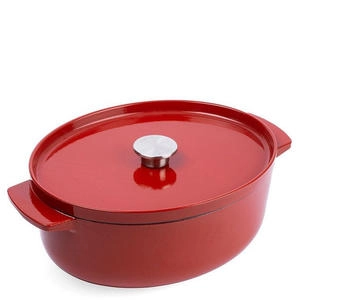 KitchenAid Ovaler Br&auml;ter Gusseisen 30cm 5,6l Empire Red
