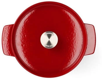 KitchenAid Schmortopf Gusseisen 26 cm 5,2l Empire Red – Gleichmäßige Hitze für langsames Schmoren und kräftiges Anbraten