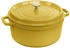 Round cast iron cocotte 26 yellow