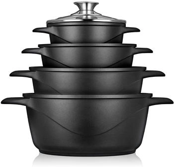 Briebe Cast aluminum cookware set MGK-12 4 saucepans