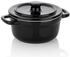 Kela Mini black ceramic cocotte 14 cm