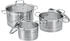 ProfiCook PC-KTS 1223 Induktions-Kochtopfset mit Deckel, Topfset 6 teilig, für Induktion, Elektroherd, Keramik, Halogen und Gas-Herd, Edelstahl