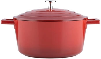 Kelomat 3421-385 INDUKTION KERAMIKA RED mit Deckel Durchmesser 24cm Inhalt 4,7 Liter rot