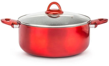 Ambition Kochtopf Induktion Deckel Topf Antihaft Beschichtung Aluminium 24 CM / 4,7 L