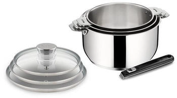 Lagostina Stainless Steel Saucepan Set Salvaspazio+