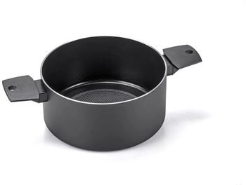 Moneta Recy Kasserolle mit 2 Griffen, 20 cm, Ricla 46 Dosen, Net Induction, schwarz, Körper aus 100% recyceltem Aluminium