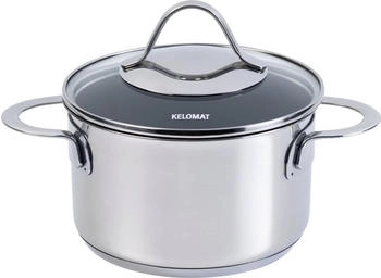 Kelomat 1800-383, Fleischtopf mit Glasdeckel, 16cm 1.9L, PERFEKT, LBH 25,2 x 17,5 x 16,5cm