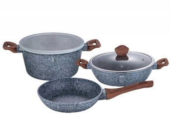 BerlingerHaus 5-teiliges Kochgeschirr-Set, 2xTopf + Pfanne 24cm BERLINGER HAUS FOREST LINE BH-7060