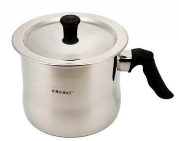 KINGHOFF KH-3110 Milchtopf mit Deckel und Pfeiffunktion 1 Liter