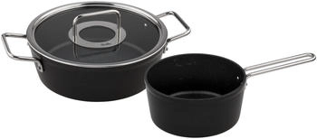 Fissler Adamant / Aluminium-Kochtopfset, 2-teilig, Induktion, Anthrazit