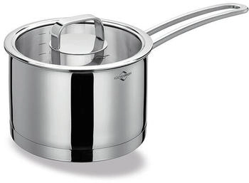 K&uuml;chenprofi Stielkasserolle SAN REMO 16cm | H&ouml;he 10 cm | 2 Liter Topf Induktion | F&uuml;r alle Herdarten