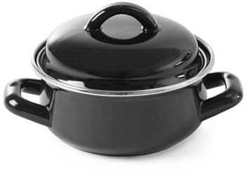 Hendi Schmortopf Mini 0,6 Liter - Schwarz - &Oslash;135x(h)103mm