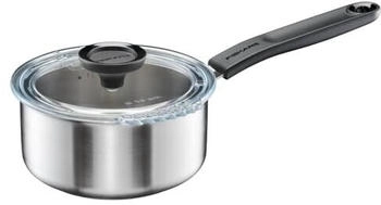 Fiskars Stieltopf mit Deckel, 1,5 Liter, &Oslash; 18,4 cm, F&uuml;r alle Kochfelder geeignet, Recycelter Edelstahl, Functional Form, 1072315
