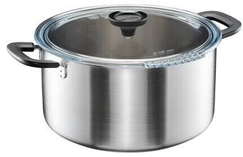 Fiskars Kasserolle mit Deckel, F&uuml;llmenge: 5,0 Liter, F&uuml;r alle Kochfelder geeignet, Rostfreier Stahl/Kunststoff, &Oslash; 26 cm, Functional Form, 1026578