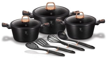 BerlingerHaus 10-Teiliges, Aluminium, Set 3 20-24-28cm BH-6154