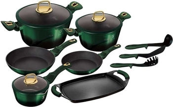 BerlingerHaus Berlinger Haus 12 Stück Metallic Emerald Line BH6066