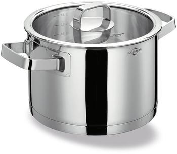 K&uuml;chenprofi COOK - Kochtopf SAN REMO 20 cm | H&ouml;he 12,5 cm | 3,5 L | Kochtopf Induktion | F&uuml;r alle Herdarten | Sicherheitsglasdeckel
