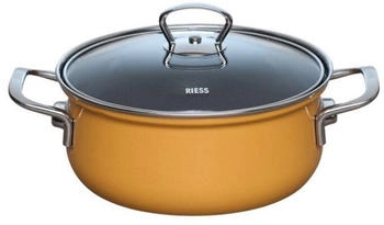 Riess Kasserolle aus Emaille in orange (16 cm)