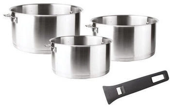 Lacor Stainless steel removable saucepan set Combi 16/18/20 cm Lacor Stainless steel removable saucepan set Combi 16/18/20 cm