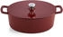 Fissler Moments Collection Emaillierter Gusseisen Bräter oval 33cm Burgunderrot