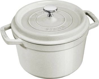Staub Cocotte hoch &Oslash;24cm Weisser Tr&uuml;ffel
