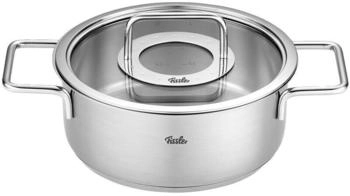 Fissler Pure Collection Edelstahl-Bratentopf Ø 24 cm 3,9l inkl Glas-Deckel