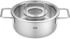 Fissler Pure Collection Edelstahl-Bratentopf Ø 24 cm 3,9l inkl Glas-Deckel