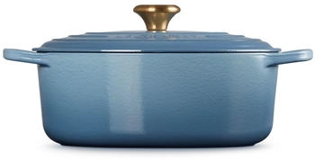 Le Creuset Signature Br&auml;ter oval 27 cm Chambray