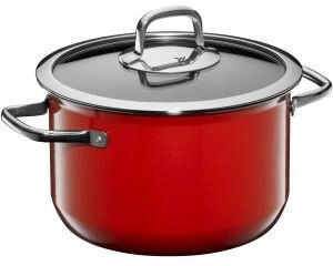 WMF Fusiontec Mineral Kochtopf 22 cm mit Glasdeckel Red