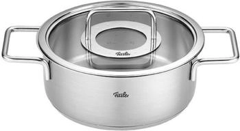 Fissler Pure Kochtopf niedrig silber Edelstahl 20 cm