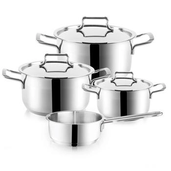 Orion Topfset Kochtöpfe aus Stahl 18/10 PREMIUM 7-teilig