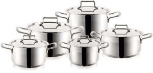 Orion Topfset Kochtöpfe aus Stahl 18/10 PREMIUM 10-teilig