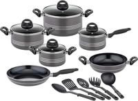 GSW Topf-Set "Milano, inkl. 5-teiliges K&uuml;chenhelfer-Set" Set, je 1 Kochtopf