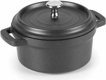 Lacor Round cast aluminium casserole 10 cm Black Lacor Round cast aluminium casserole 10 cm Black