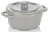 Malin round ceramic casserole Grey
