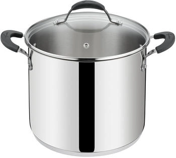 Lagostina Tempra stainless steel stockpot with lid 24 cm Silver