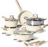 Just Perfecto Just Perfect Kochtopf- und Pfannen-Set weiß mit Deckel Induktion 15 pcs
