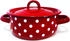 Toro Topf rot emailliert mit Deckel 1,5 l