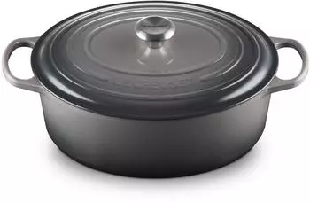 Le Creuset Signature Bräter oval in flint 33 cm / 7,5 L