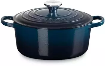 Le Creuset Signature Br&auml;ter rund in nuit 24 cm / 4,2 L