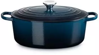 Le Creuset Signature Br&auml;ter oval in nuit 33 cm / 7,5 L