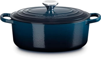 Le Creuset Signature Br&auml;ter oval in nuit &Oslash; 31 cm 6,3 L