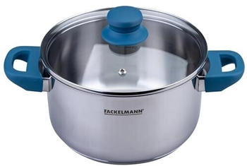 Fackelmann Kochtopf mit Deckel Essential Ø20cm blau (66105)