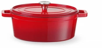 Hendi Emaillierter Gusseisentopf 6,88L Rot 405x255x(H)134mm (626825)