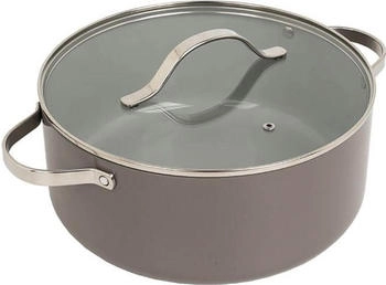 Maestro Garnek z pokrywką 28 cm 7 0L MR-4009-28, Pfanne + Kochtopf, Grau