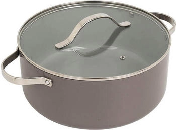 Maestro Garnek z pokrywką 18 cm 1 9L MR-4009-18, Pfanne + Kochtopf, Grau