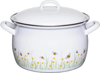 Riess Fleischtopf aus Emaille mit Bienen (20 cm)