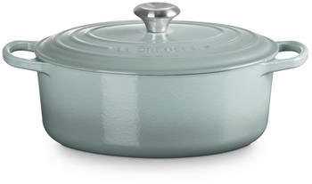 Le Creuset Bräter Signature oval in sea salt (29 cm / 4,7 l)