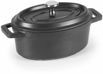 Lacor Oval cast aluminum cocotte 12x8.5 cm