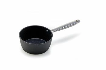 Moneta Armonia Stielkasserolle 16 cm, für verschiedene Arten von Kochfeldern, 35 x 17,5 x 10 cm, Schwarz